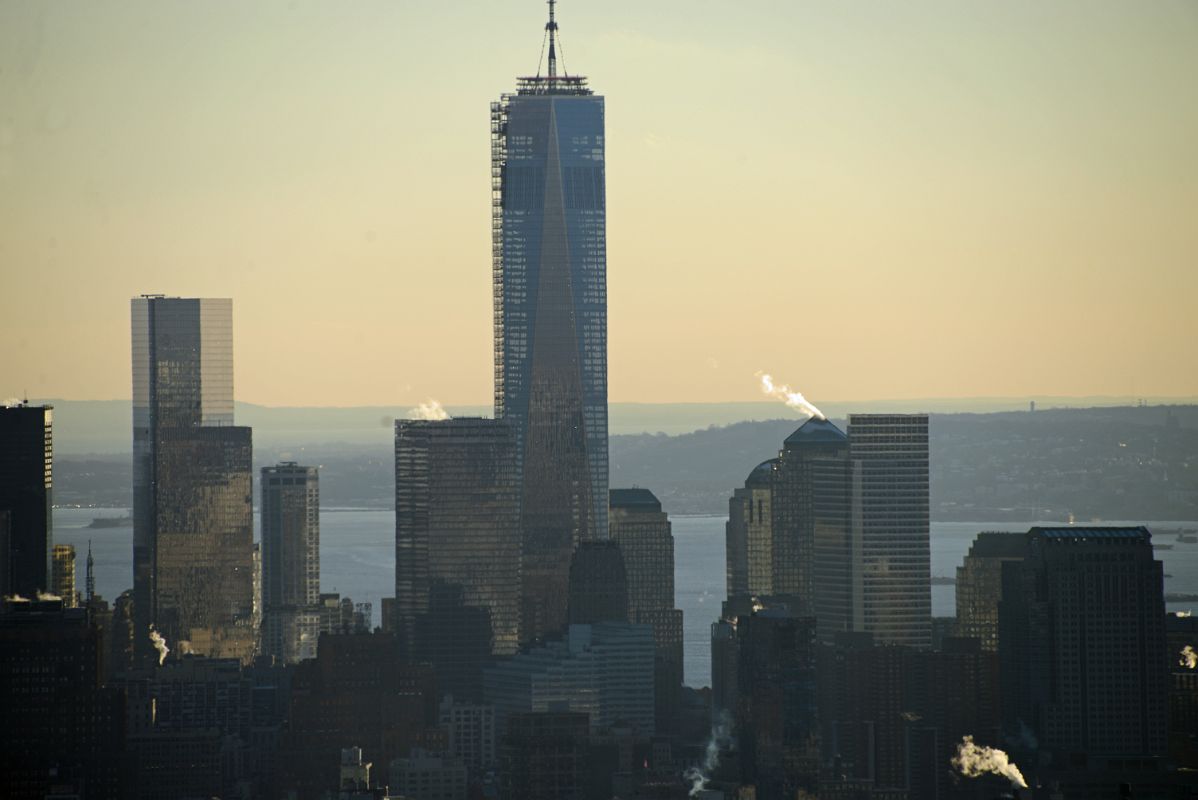 New York City Top Of The Rock 03C South World Trade Center Close Up Afternoon